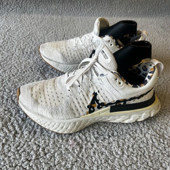 Nike React Infinity Flyknit Womens 7 Running Work STAINS DJ5932-001 - Picture 1 of 15